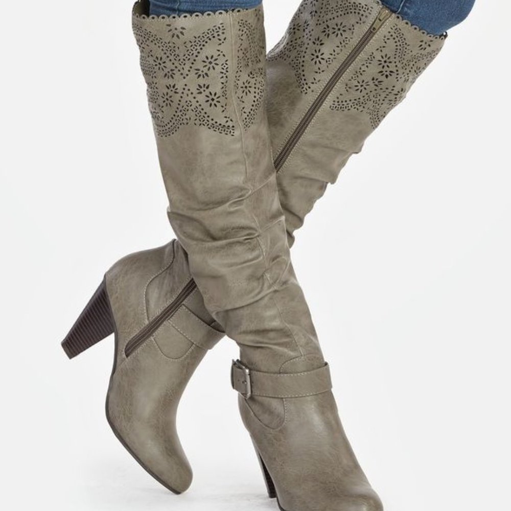 JustFab Gray Boots